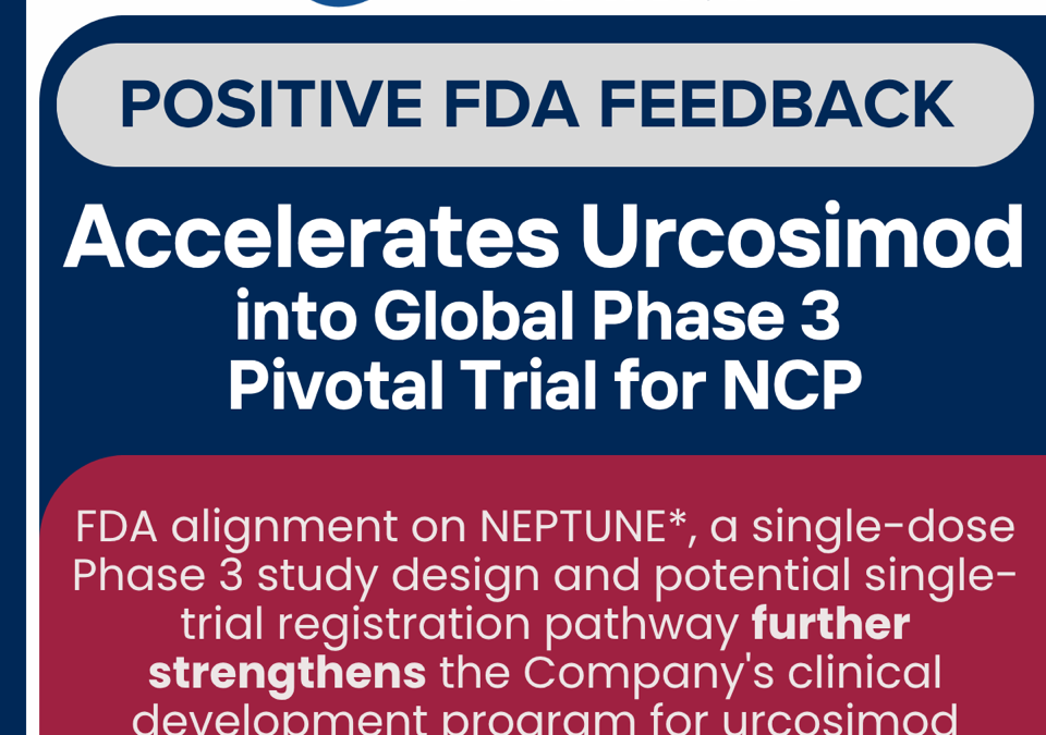 OKYO Pharma Reports Positive Feedback from FDA Type D Meeting and Accelerates Urcosimod into Global Phase 3 Pivotal Trial for Neuropathic Corneal Pain